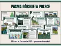Mapa pasma górskie w Polsce dla dzieci. Poznaj Karpaty, Sudety i Góry Świętokrzyskie.
