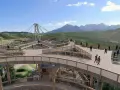 Drewniany spacer w chmurach z widokiem na góry. Sprawdź sky walk cennik i zaplanuj wizytę!