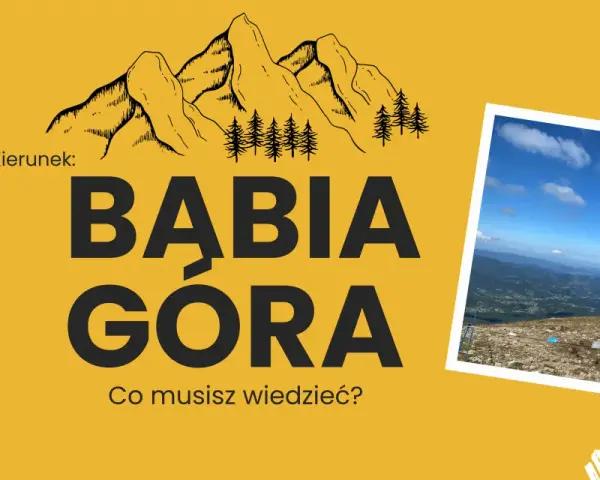 Babia Góra: poznaj warunki na szczycie. Widok z góry na malowniczy krajobraz i niebo.