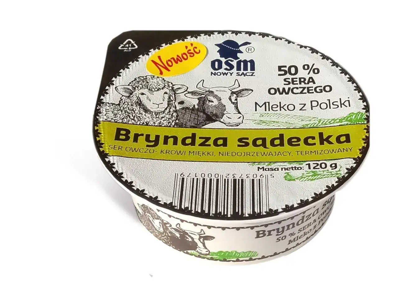 Bryndza sadecka, ser owczo-krowi, 50% sera owczego. To pyszna nowość z mleka z Polski.